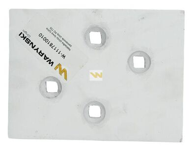 Nakładka płozy lewa tylna zastosowanie PO 735 Unia Pług stal borowa WARYŃSKI