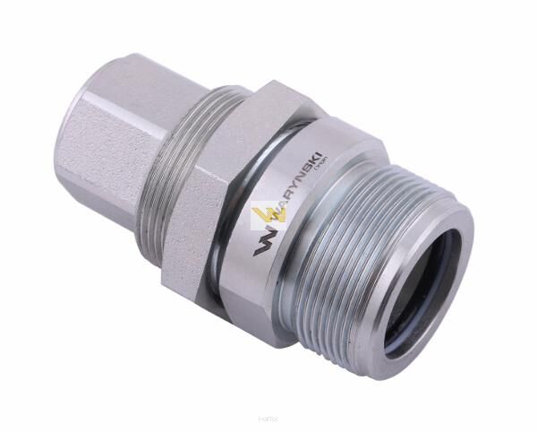 Zawór gniazdo M22x1.5 gwint wewnętrzny skręcane Waryński WRSM22WEWGN