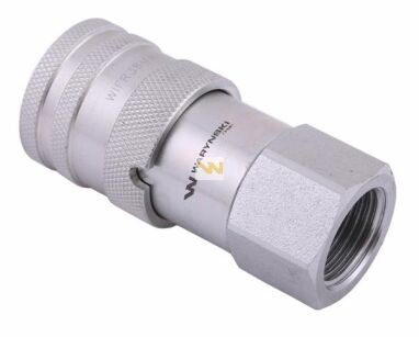 Szybkozłącze hydrauliczne suchoodcinające (rozmiar 3/8) gniazdo G1/2"BSP gwint wewnętrzny ISO16028 Waryński WIFR38MW12