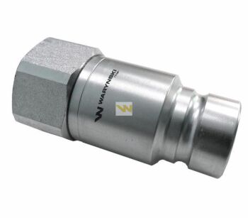 Szybkozłącze hydrauliczne suchoodcinające wtyczka G1/4"BSP gwint wewnętrzny ISO16028 Waryński WIFR14SW