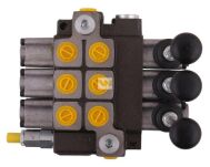 Rozdzielacz hydrauliczny 3-sekcyjny max przepływ 40L (1 sekcja - z zatrzaskiem) Waryński W-ROZ40L/3X1Z - 2