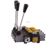 Rozdzielacz hydrauliczny 3-sekcyjny max przepływ 40L (1 sekcja - z zatrzaskiem) Waryński W-ROZ40L/3X1Z - 3