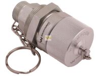 Komplet - zawór gniazdo M22x1.5 skręcane (50490020) z gwintowaną pokrywą/osłoną aluminiową Waryński WRSM22GN-KP - 2