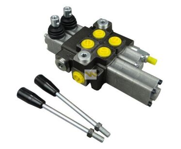 Rozdzielacz hydrauliczny 2-sekcyjny max przepływ 40L 1-sekcja pływająca Waryński W-ROZ40L/2X1P