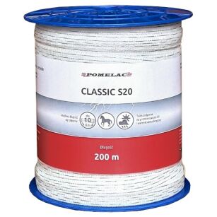 Taśma biała Classic S20- 200m