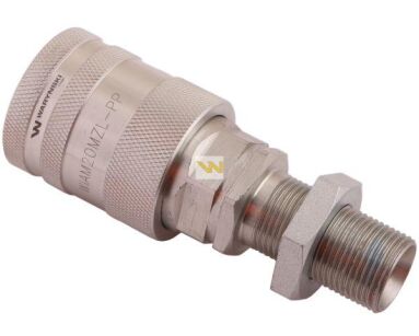 Szybkozłącze hydrauliczne gniazdo long M20x1.5 gwint zewnętrzny EURO PUSH-PULL (ISO 7241-A) Waryński WIAM20MZL-PP