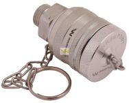 Komplet - zawór wtyczka (Bizon) M18x1.5 skręcane (ZSR6160102) z gwintowaną pokrywą/osłoną aluminiową Waryński WRSM18WT-KP - 2