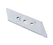 Dłuto nakładka lemiesza prawe trzyotworowe zastosowanie VIS/17 XL Unia Pług stal borowa WARYŃSKI - 3