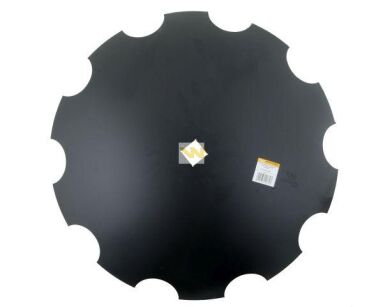 Talerz uzębiony Z-10 fi 660 otwór 40x40 stal borowa 8mm Waryński