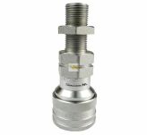 Szybkozłącze hydrauliczne gniazdo long M18x1.5 gwint zewnętrzny EURO (9100818GL) (ISO 7241-A) Waryński WIAM18MZL - 3