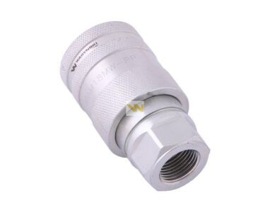Szybkozłącze hydrauliczne gniazdo M18x1.5 gwint wewnętrzny EURO PUSH-PULL (ISO 7241-A) Waryński WIAM18MW-PP
