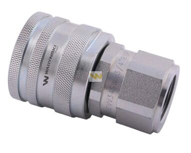 Szybkozłącze hydrauliczne skręcane wtyczka G3/4"BSP gwint wewnętrzny 250bar Waryński WDCVV34SW