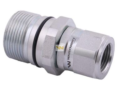 Szybkozłącze hydrauliczne skręcane gniazdo G1/2"BSP gwint wewnętrzny 300bar Waryński WDCVV12GW