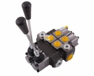 Rozdzielacz hydrauliczny 2-sekcyjny max przepływ 40L (1 sekcja - z zatrzaskiem) Waryński W-ROZ40L/2X1Z - 2