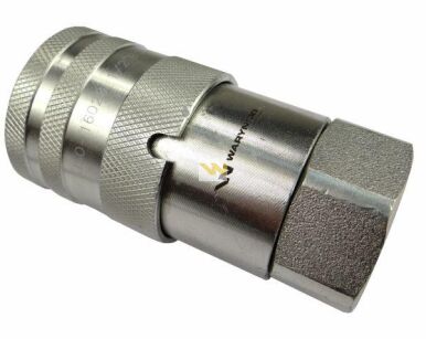 Szybkozłącze hydrauliczne suchoodcinające gniazdo G1/2"BSP gwint wewnętrzny ISO16028 Waryński WIFR12MW
