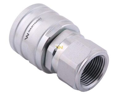 Szybkozłącze hydrauliczne skręcane wtyczka G1"BSP gwint wewnętrzny 250bar Waryński WDCVV1SW