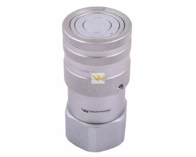 Szybkozłącze hydrauliczne suchoodcinające (rozmiar 1/2) gniazdo G3/4"BSP gwint wewnętrzny ISO16028 Waryński WIFR12MW34