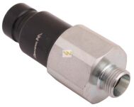 Szybkozłącze hydrauliczne suchoodcinające wtyczka M18x1.5 12L gwint zewnętrzny ISO16028 Waryński WIFM18SZ - 2