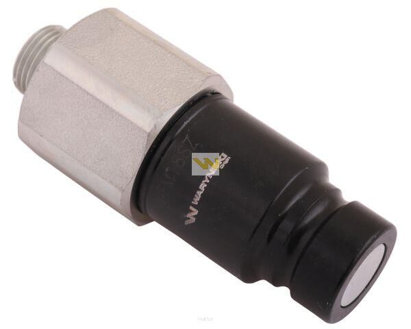 Szybkozłącze hydrauliczne suchoodcinające wtyczka M18x1.5 12L gwint zewnętrzny ISO16028 Waryński WIFM18SZ