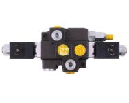 Rozdzielacz hydrauliczny 1-sekcyjny max przepływ 50L sterowany elektrycznie 12V DC Waryński W-ROZ50L/1E - 3