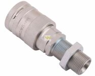 Szybkozłącze hydrauliczne gniazdo long z eliminatorem ciśnienia M22x1.5 gwint zew. EURO PUSH-PULL (9100822GL) (ISO 7241-A) Waryński WIAM22MZL-PPE - 2