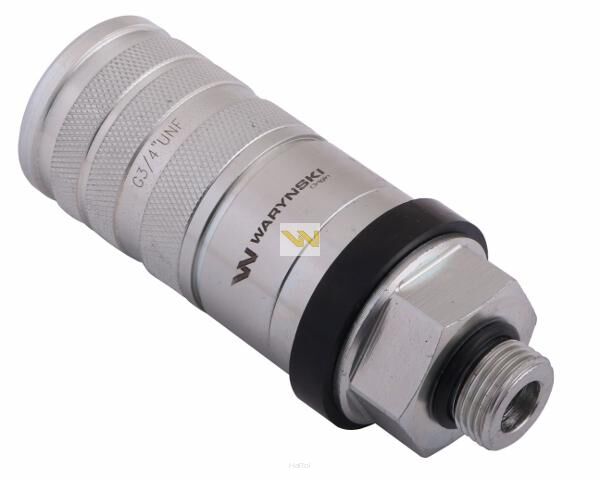 Szybkozłącze hydrauliczne zrywalne seria WIA3CV (3CFPV) 68 l/min gniazdo G3/4