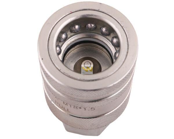 Szybkozłącze hydrauliczne gniazdo z eliminatorem ciśnienia M18x1.5 gwint wew. EURO PUSH-PULL (ISO 7241-A) Waryński WIAM18MW-PPE