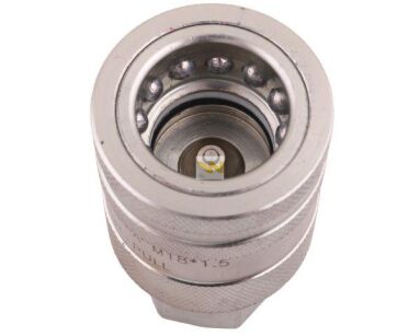 Szybkozłącze hydrauliczne gniazdo z eliminatorem ciśnienia M18x1.5 gwint wew. EURO PUSH-PULL (ISO 7241-A) Waryński WIAM18MW-PPE