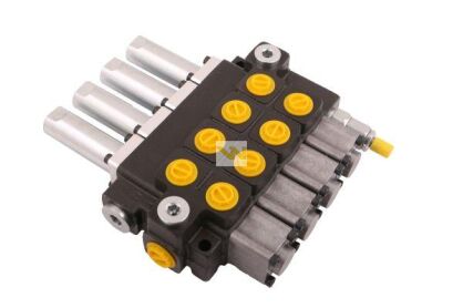 Rozdzielacz hydrauliczny 4-sekcyjny max przepływ 40L sterowany linkami Waryński W-ROZ40L/4L