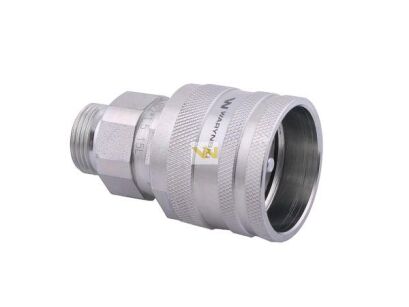 Szybkozłącze hydrauliczne skręcane wtyczka M22x1.5 gwint zewnętrzny 300bar Waryński WDCVV22SZ