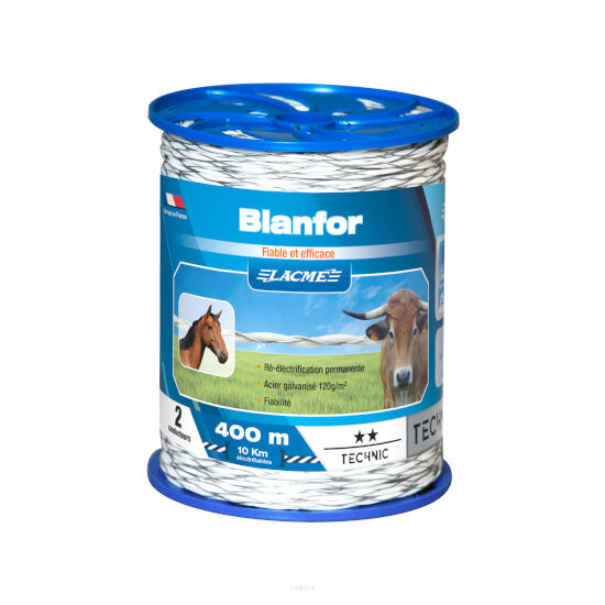 Szpula-plecionka BLANFOR biała (400m)