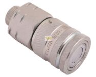 Szybkozłącze hydrauliczne suchoodcinające gniazdo M22x1.5 15L gwint zewnętrzny ISO16028 Waryński WIFM22MZ - 2