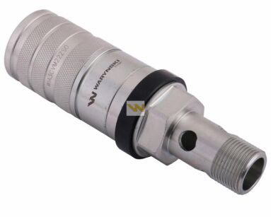 Szybkozłącze hydrauliczne zrywalne seria WIA3CV (3CFPV) 68 l/min gniazdo M22x1.5 gwint zew.śruba drążona EURO PUSH-PULL (ISO 7241-A) Waryński WIA3CVM22ZSO