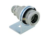 Uchwyt pojedynczy z pierścieniami segera dla szybkozłączy EURO Push-Pull Waryński W-U1EUR-PP - 2