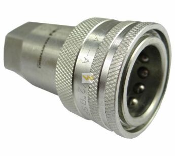 Szybkozłącze hydrauliczne gniazdo G1/2"BSP gwint wewnętrzny ISO 7241-A Waryński WIAR12MW