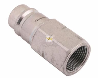 Szybkozłącze hydrauliczne wtyczka z eliminatorem ciśnienia M22x1.5 gwint wew. EURO (ISO 7241-A) Waryński WIAM22SWE
