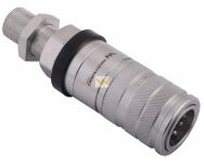 Szybkozłącze hydrauliczne zrywalne seria WIA3CV (3CFPV) 68 l/min gniazdo long M22x1.5 gwint zewnętrzny EURO PUSH-PULL (ISO 7241-A) Waryński WIA3CVM22ZL - 2