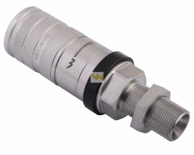 Szybkozłącze hydrauliczne zrywalne seria WIA3CV (3CFPV) 68 l/min gniazdo long M22x1.5 gwint zewnętrzny EURO PUSH-PULL (ISO 7241-A) Waryński WIA3CVM22ZL