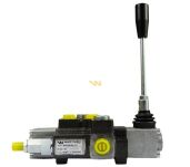 Rozdzielacz hydrauliczny 1-sekcyjny max przepływ 40L z zatrzaskiem Waryński W-ROZ40L/1Z - 3