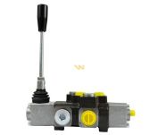 Rozdzielacz hydrauliczny 1-sekcyjny max przepływ 40L z zatrzaskiem Waryński W-ROZ40L/1Z - 2