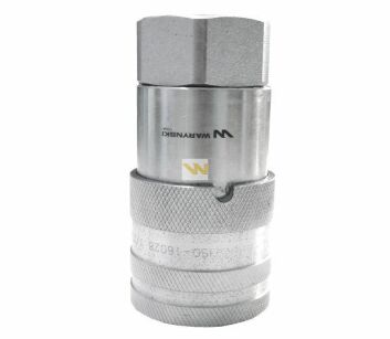 Szybkozłącze hydrauliczne suchoodcinające gniazdo G1/4"BSP gwint wewnętrzny ISO16028 Waryński WIFR14MW