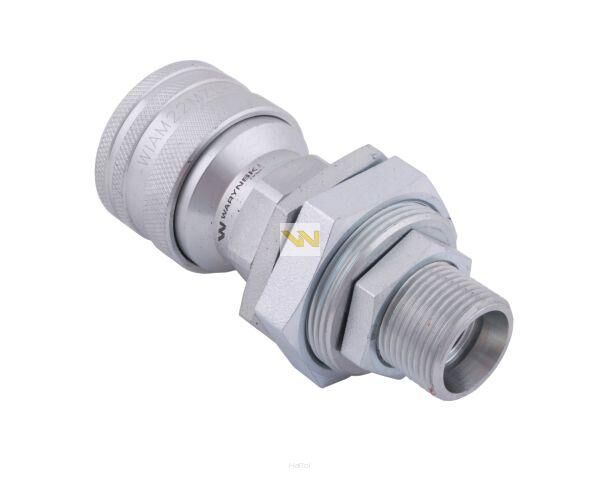 Szybkozłącze hydrauliczne gniazdo long M22x1.5 gwint zewnętrzny EURO (Adaptacja starego typu 504900) (9199822G/ST) (ISO 7241-A) Waryński WIAM22MZL-ST