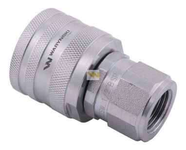 Szybkozłącze hydrauliczne skręcane wtyczka G1/2"BSP gwint wewnętrzny 300bar Waryński WDCVV12SW