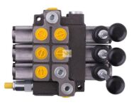 Rozdzielacz hydrauliczny 3-sekcyjny max przepływ 40L (1-sekcja nurnikowa) Waryński W-ROZ40L/3X1N - 2