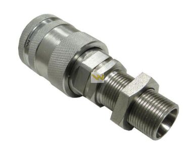 Szybkozłącze hydrauliczne gniazdo long M22x1.5 gwint zewnętrzny EURO PUSH-PULL (9100822GL) (ISO 7241-A) Waryński WIAM22MZL-PP