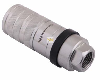 Szybkozłącze hydrauliczne zrywalne seria WIA3CV (3CFPV) 68 l/min gniazdo G1/2"BSP gwint wewnętrzny EURO PUSH-PULL (ISO 7241-A) Waryński WIA3CVR12W