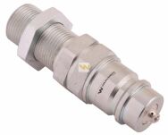 Szybkozłącze hydrauliczne wtyczka long z eliminatorem ciśnienia M22x1.5 gwint zew. EURO (9100822W) (ISO 7241-A) Waryński WIAM22SZLE - 2