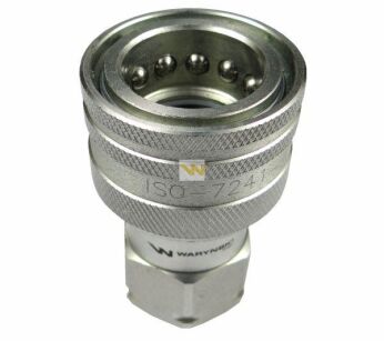 Szybkozłącze hydrauliczne gniazdo M14x1.5 gwint zewnętrzny EURO (9100814G) (ISO 7241-A) Waryński WIAM14MZ