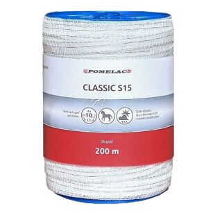 Taśma biała Classic S15 - 200m