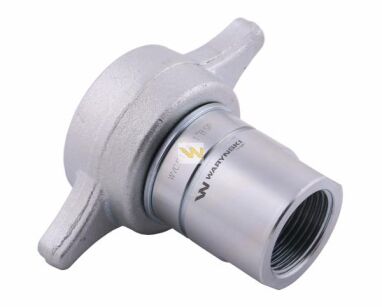 Szybkozłącze hydrauliczne skręcane (motylkowe) wtyczka G1"BSP gwint wewnętrzny 250bar Waryński WVCR1SW